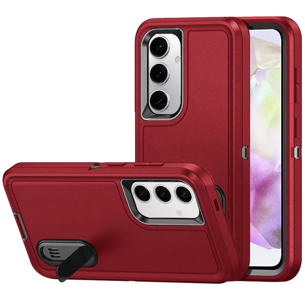 Case For Samsung A36 (QBPEAK-A36-BKRed)