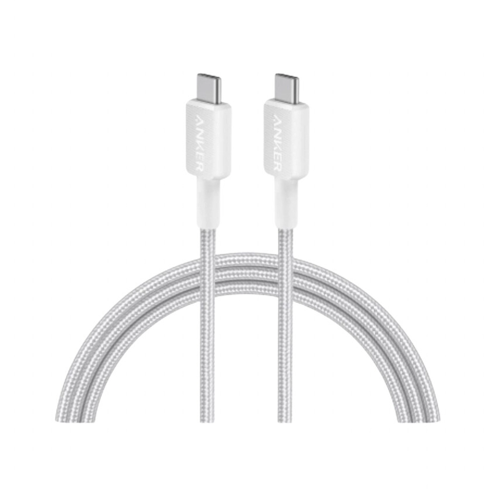 ANKER 322 BRAIDED TYPE C TO C 6FT CABLE WHITE