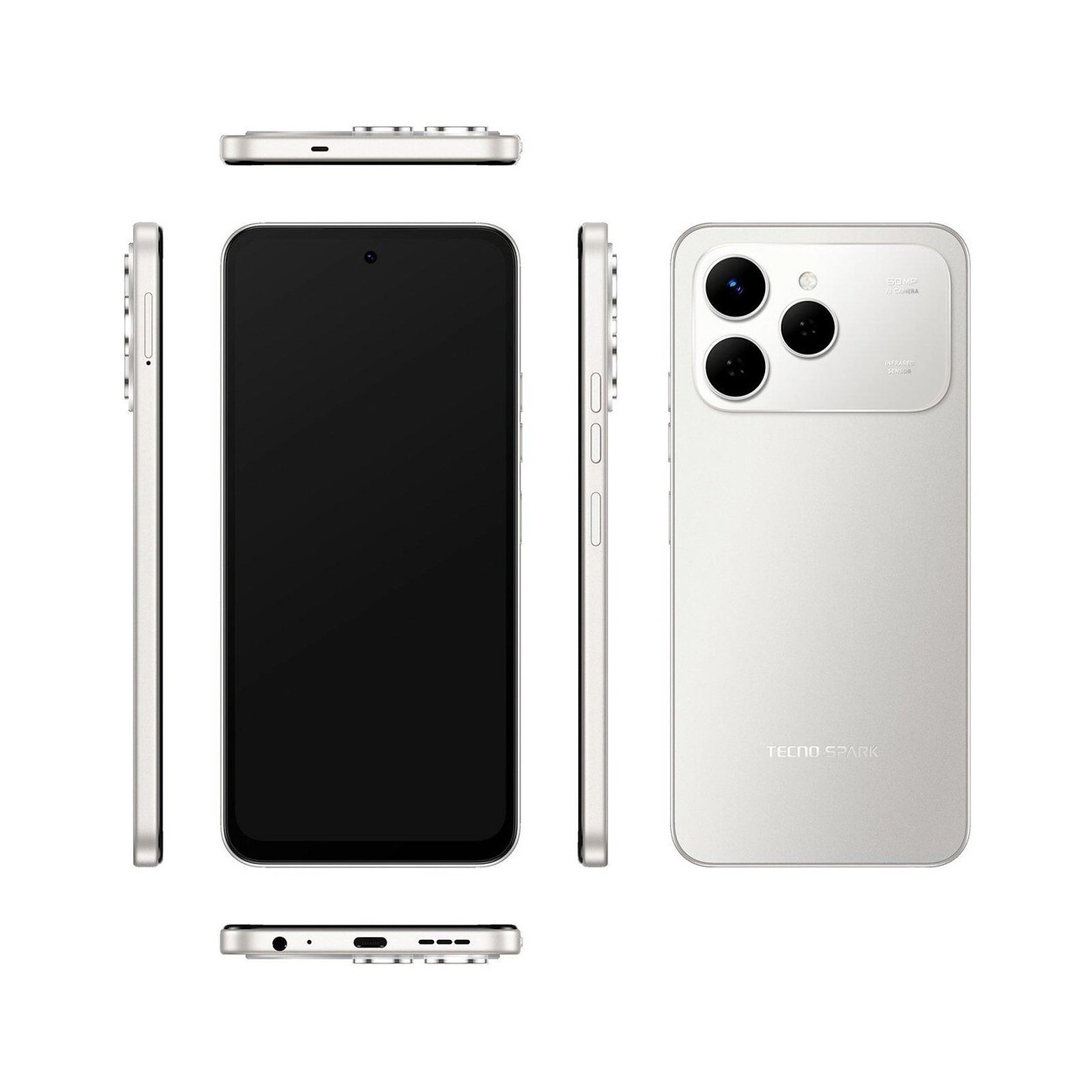 Cellph Tecno Spark 50 256GB 4GB Titanium Gray