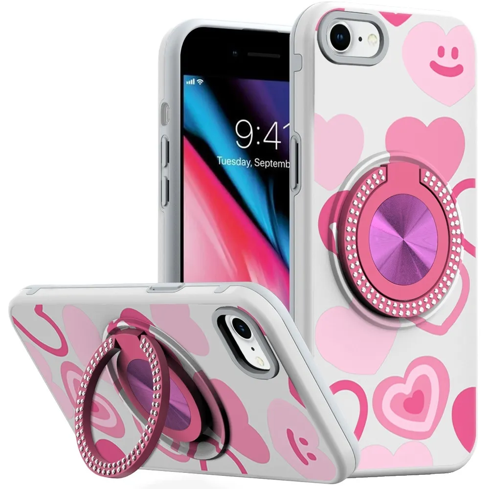 Case for iPhone SE 3 SE / 8 / 7 (2022) (QBRINGDS-SE3-HRT)