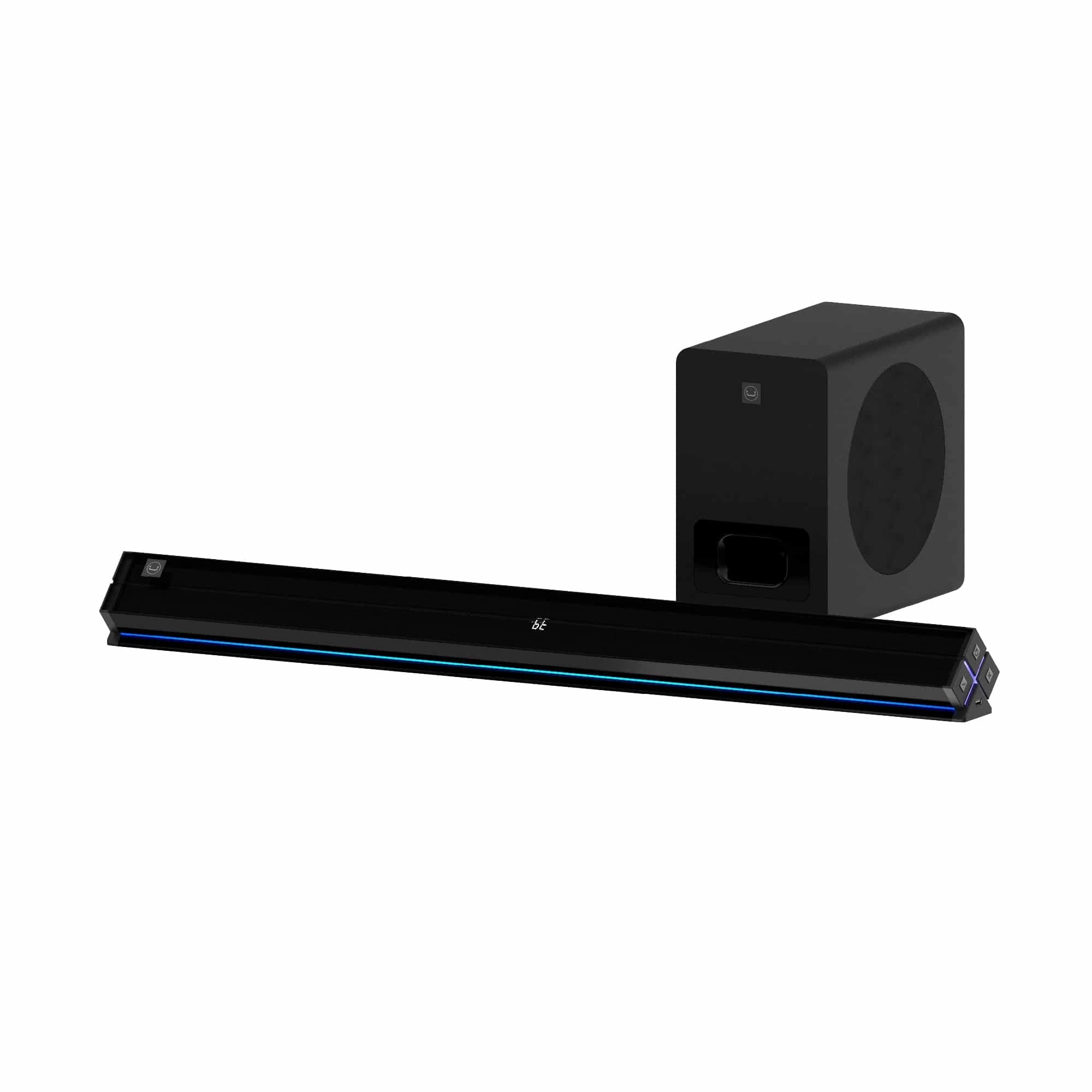 Unno Speaker EdgeBar Soundbar 2.1 80W + Wlss Subwoofer - SP9310BK