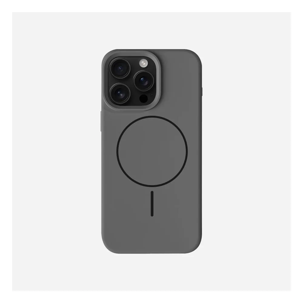 Case for iPhone 14 Pro Max Silicone MagSafe with Lens Protector Dark Gray
