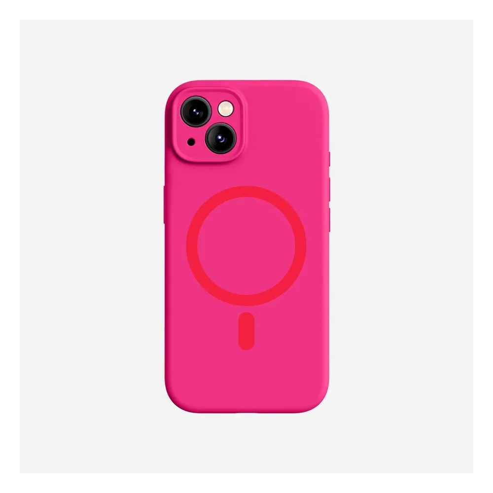 Case for iPhone 15 Silicone MagSafe with Lens Protector Lilac