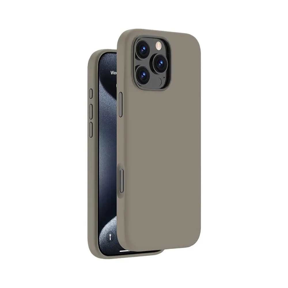 Case for iPhone 16 Pro Silicone MagSafe with Lens Protector Olive