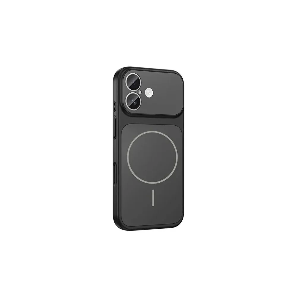 Case for iPhone 17 Silicone MagSafe with Lens Protector Black