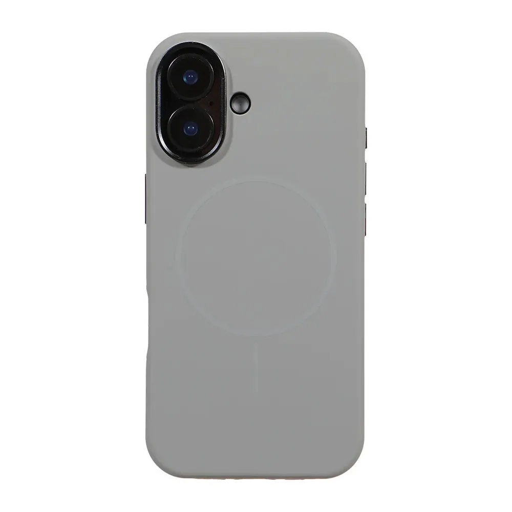 Case for iPhone 17 Silicone MagSafe with Lens Protector Light Gray