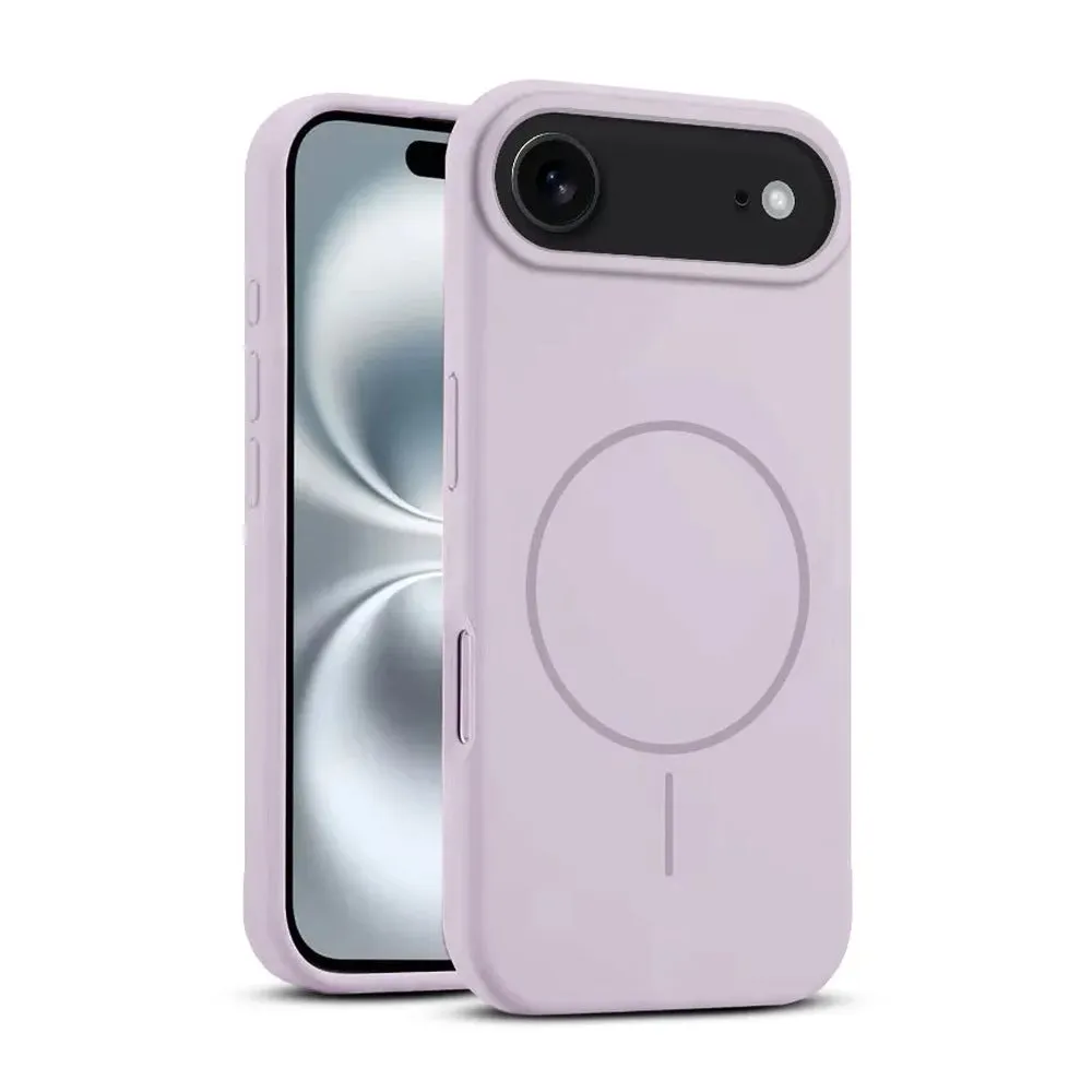 Case for iPhone 17 Air Silicone MagSafe with Lens Protector Lilac