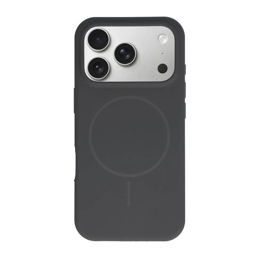 Case for iPhone 17 Pro Silicone MagSafe with Lens Protector Dark Gray