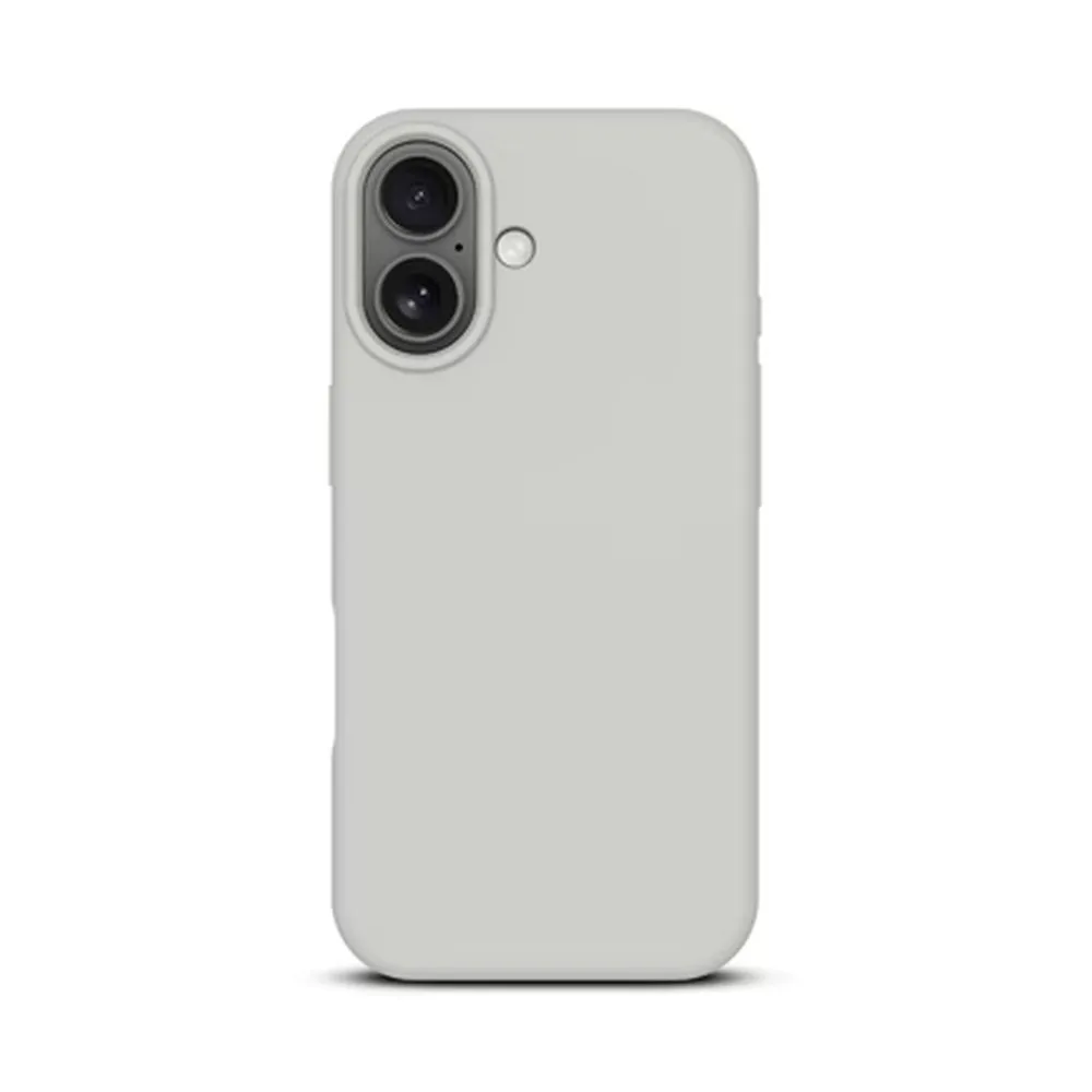 Case for iPhone 17 Pro Silicone MagSafe with Lens Protector Light Gray