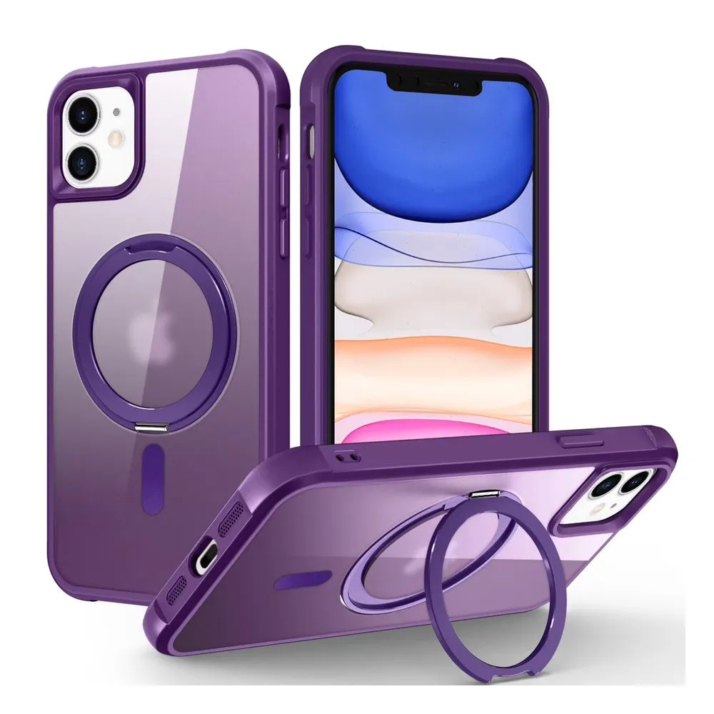 Case for iPhone 11 Silicone MagSafe 360 Ring Lilac