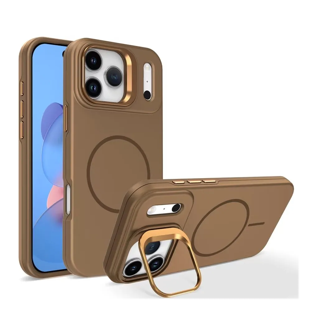 Case for iPhone 11 Pro Max Silicone MagSafe 360 Ring Brown