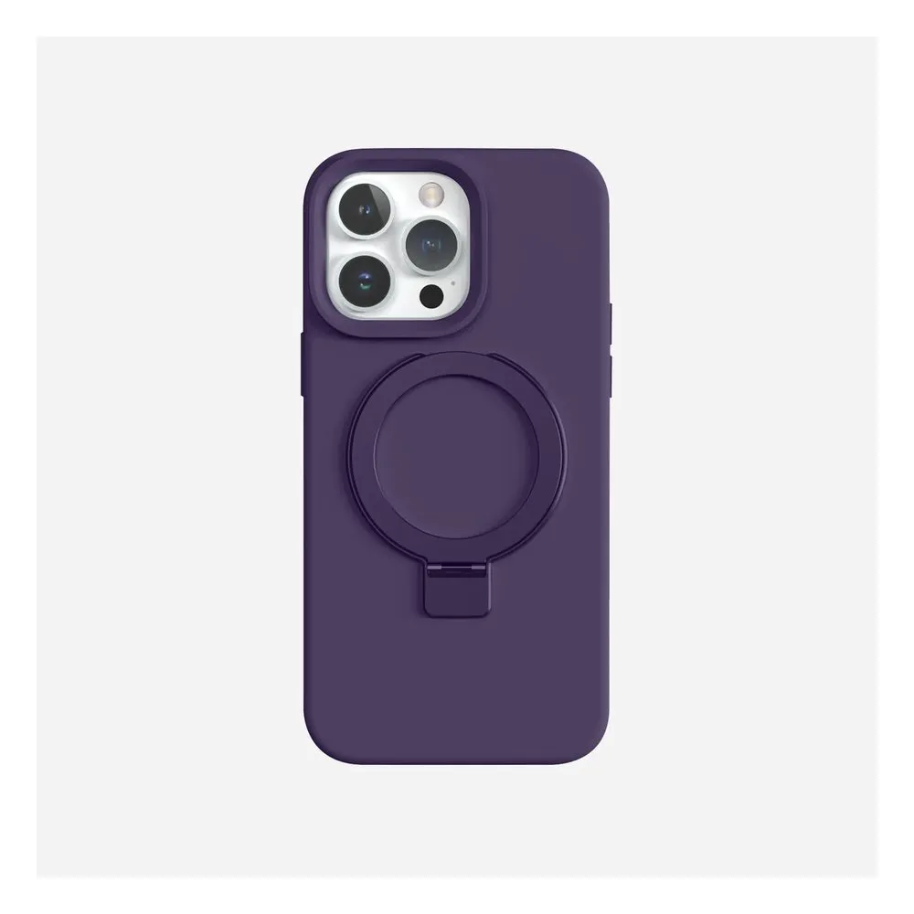 Case for iPhone 14 Pro Silicone MagSafe 360 Ring Lilac