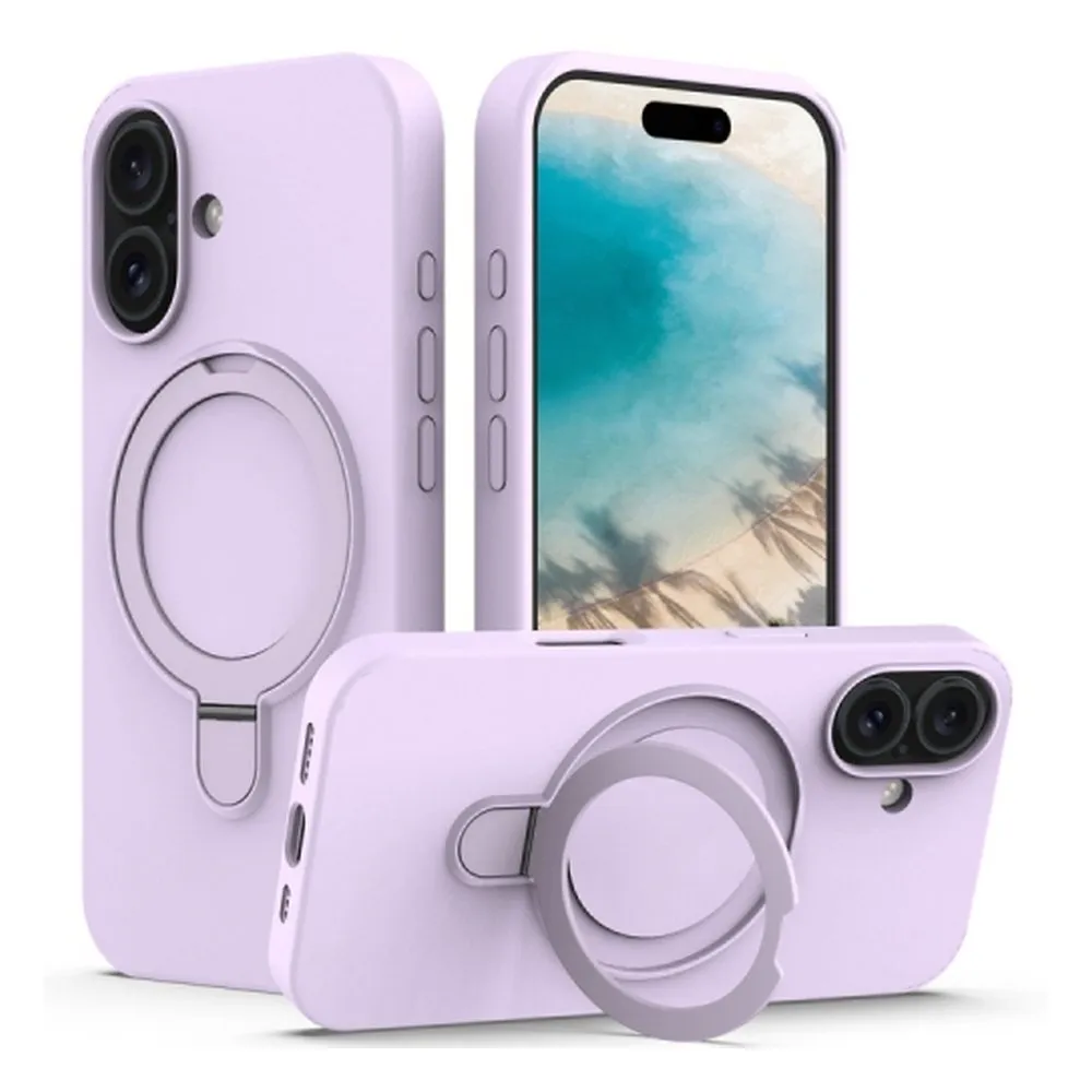 Case for iPhone 16 Plus Silicone MagSafe 350 Ring Lilac