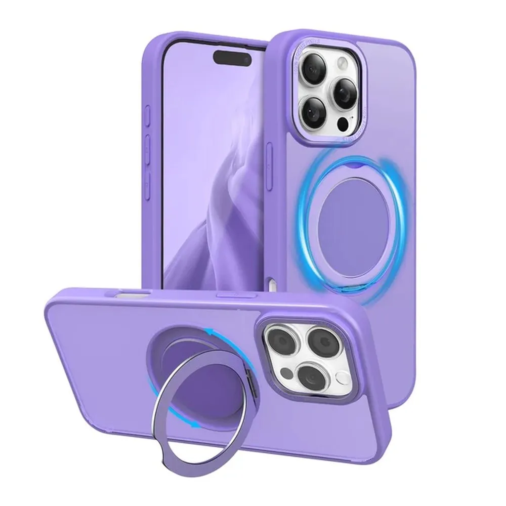 Case for iPhone 16 Pro Max Silicone MagSafe 350 Ring Lilac