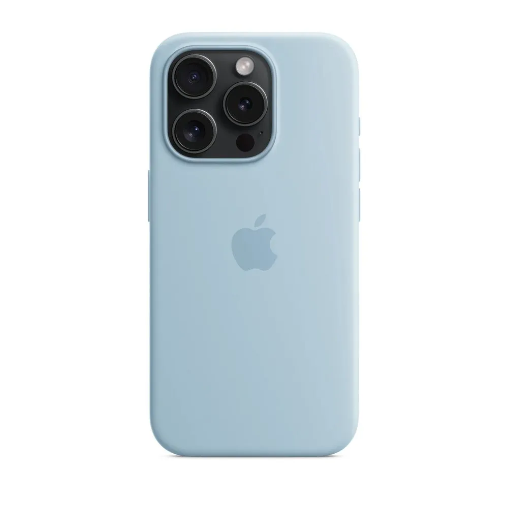 Case for iPhone 15 Pro Silicone Sky Blue