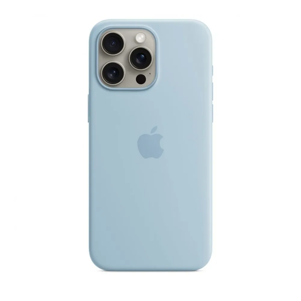 Case for iPhone 15 Pro Max Silicone Sky Blue