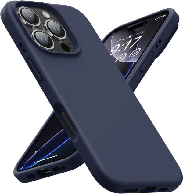 Case for IPhone 16 PRO MAX Silicone dark blue