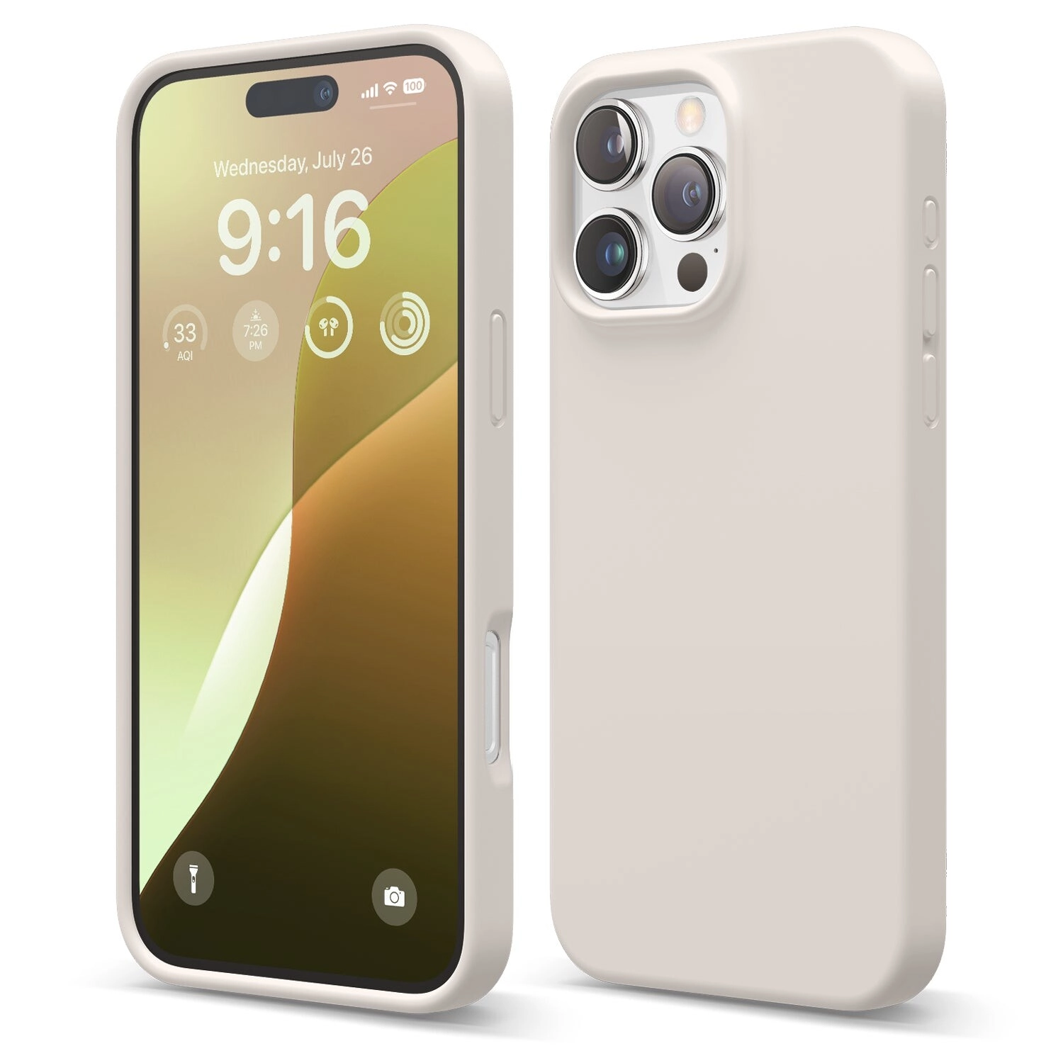 Case for IPhone 16 PRO MAX Silicone beige