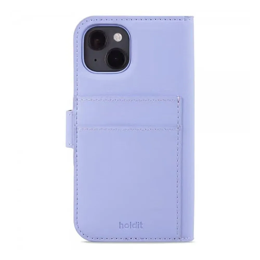 Case for iPhone 14 Silicone Magnetic Wallet Lilac