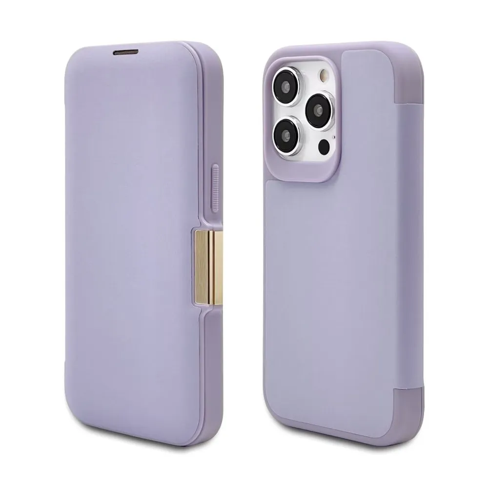 Case for iPhone 14 Pro Silicone Magnetic Wallet Lilac