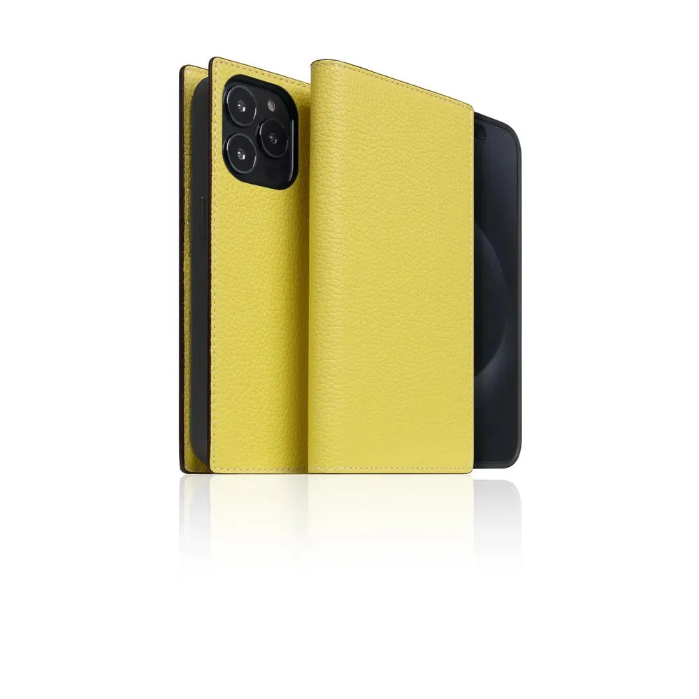 Case for iPhone 15 Pro Max Silicone Magnetic Wallet Lime Yellow