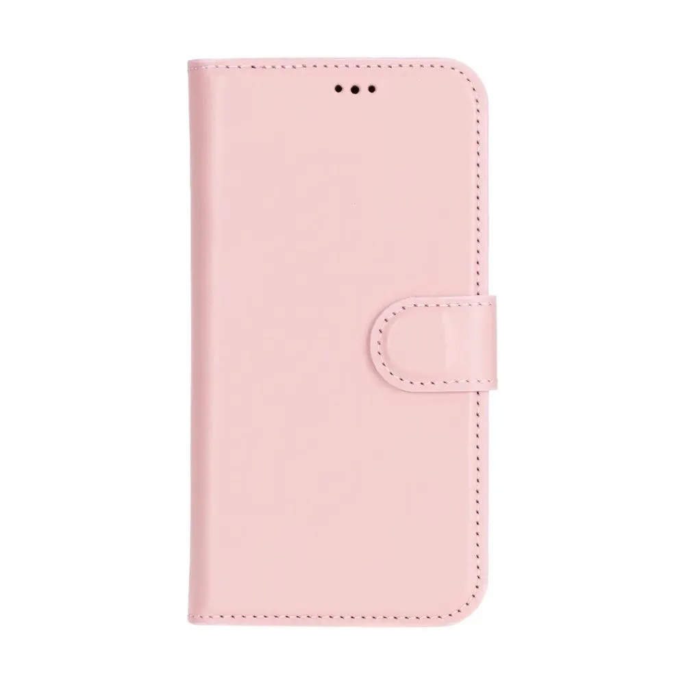 Case for iPhone 16 Silicone Magnetic Wallet Pastel Pink