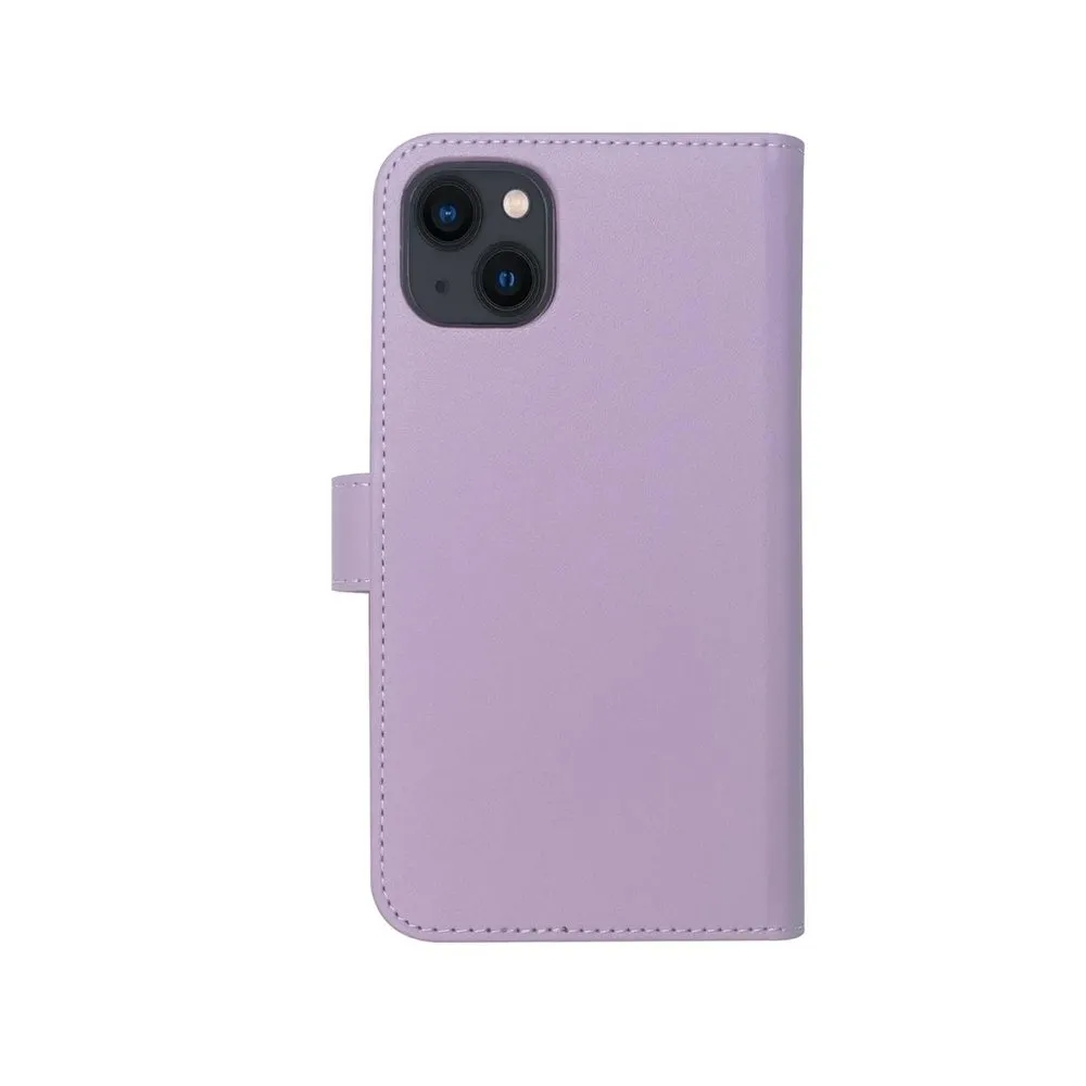 Case for iPhone 16 Pro Silicone Magnetic Wallet Lilac