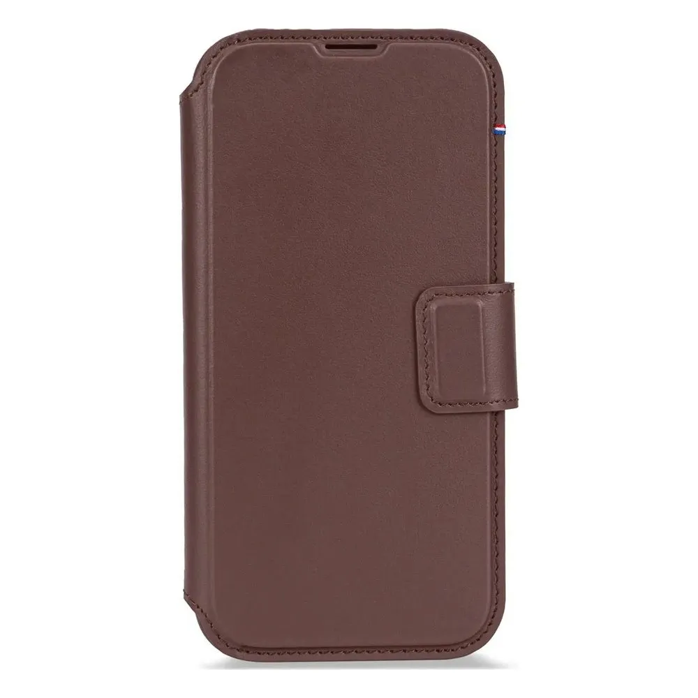 Case for iPhone 17 Silicone Magnetic Wallet Dark Brown