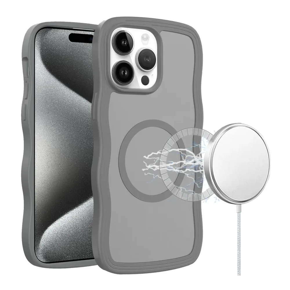 Case for iPhone 15 Pro Max - Gray