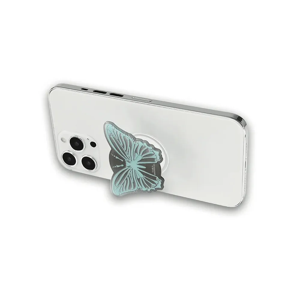 Magnetic Suction Phone Mount Butterfly Blue (GG-OCTF-TEA)