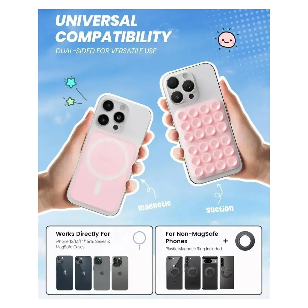 Magnetic Suction Phone Mount MagSafe Pink (GG-OCTG-PNK)