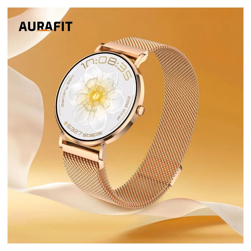 AuraFit Women's Smartwatch Rose Gold