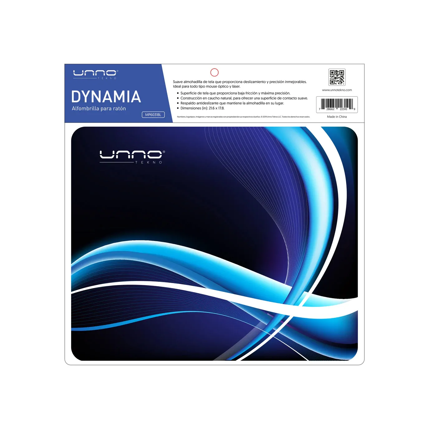 Unno Mouse Pad MP6031BL Dynamia Blue