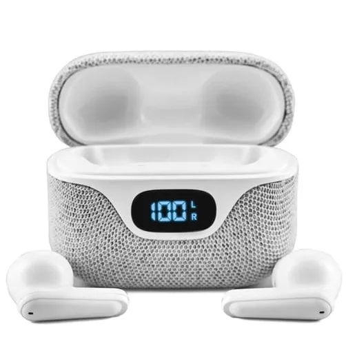 Unno Earbuds LuxPro Fabric HS7511WT - Grey/White